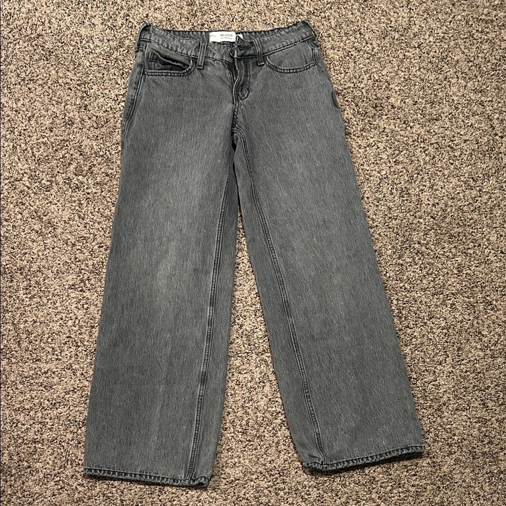 Hollis get low rise baggy jeans in black size 0R or 25